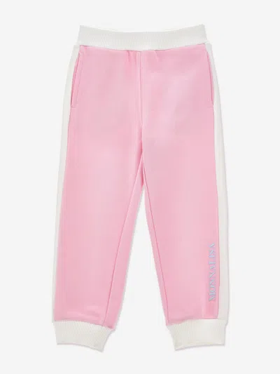 Monnalisa Kids'  Girls Logo Joggers In Pink