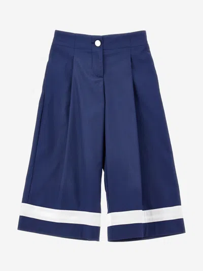 Monnalisa Kids' Girls Marina Trousers In Blue