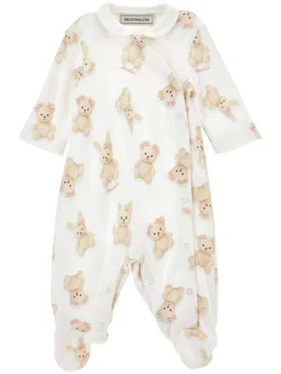 Monnalisa Girls Mini Dress In White