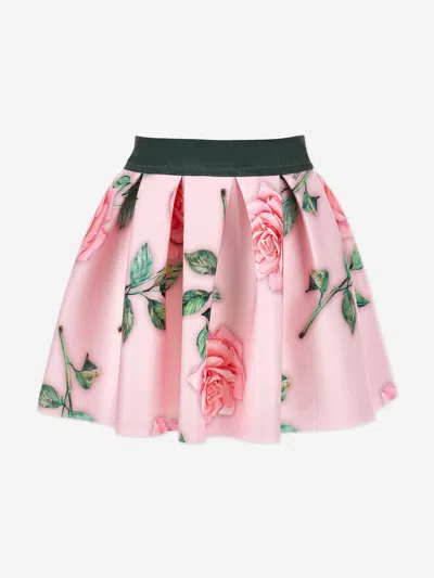 MONNALISA MONNALISA GIRLS NEOPRENE ROSE SKIRT