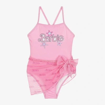 Monnalisa Kids' Girls Pink Barbie Swimsuit
