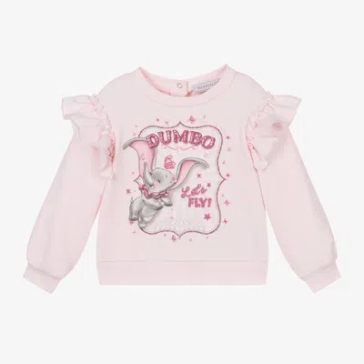 Monnalisa Babies' Girls Pink Cotton Disney Sweatshirt