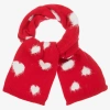 MONNALISA GIRLS RED KNITTED SCARF