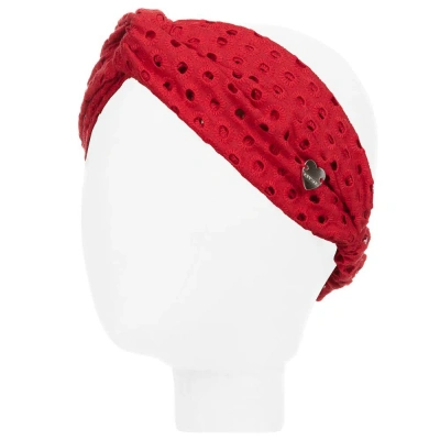 Monnalisa Kids' Girls Red Lace Headband