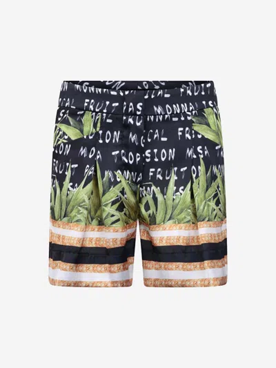 Monnalisa Kids' Girls Shorts - Tropical Summer Shorts 6 Yrs Black