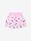 Monnalisa Graphic-print Cotton-blend Shorts In Pink