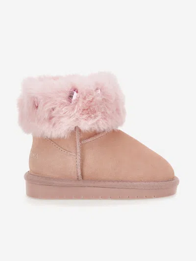 MONNALISA MONNALISA GIRLS SUEDE BOOTS WITH GEMS