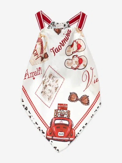 MONNALISA MONNALISA GIRLS VACATION SCARF TOP