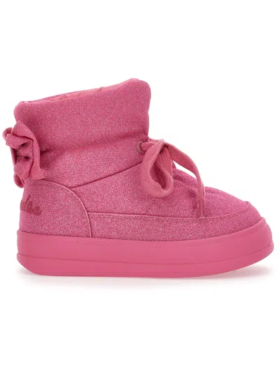 Monnalisa Kids'   Glitter Boots In Bright Peach Pink