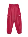 Monnalisa Glitter Cargo Joggers In Fuchsia