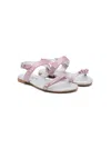 Monnalisa Glitter-detailed Sandals In Pink