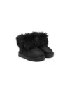 Monnalisa Glitter-detailing Boots In Black