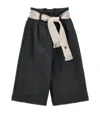 Monnalisa Pleat-detail Trousers In Multi