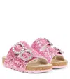 Monnalisa Hausschuhe Mit Schmuckschnalle In Pink