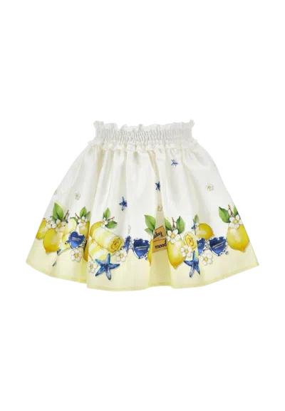 Monnalisa Kids' Gonna Bambina  11g705ru_7625 In White