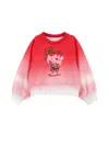 Monnalisa Graduated Sweatshirt In Rosa Fairytale + Cream