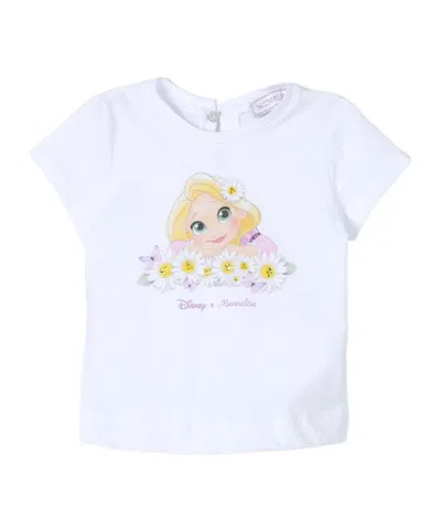 Monnalisa Graphic-print Cotton T-shirt In White