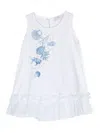 Monnalisa Graphic-print Cotton Top In White