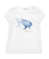Monnalisa Graphic-print Jersey-texture T-shirt In White
