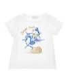 Monnalisa Graphic-print Rhinestone-embellished T-shirt In White