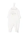 Monnalisa Graphic-print Romper Suit In White