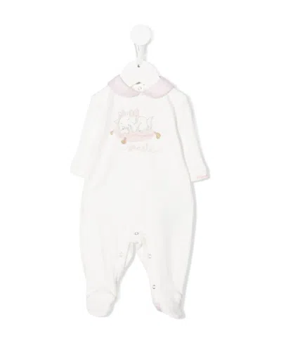 Monnalisa Graphic-print Romper Suit In White