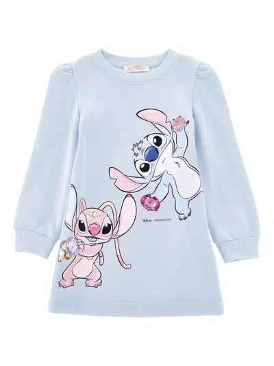 MONNALISA GRAPHIC-PRINT SWEATSHIRT DRESS
