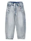 Monnalisa Jeans Mit Strass Und Kristallen In Multi