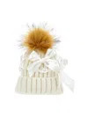 Monnalisa Hat With Bows In White
