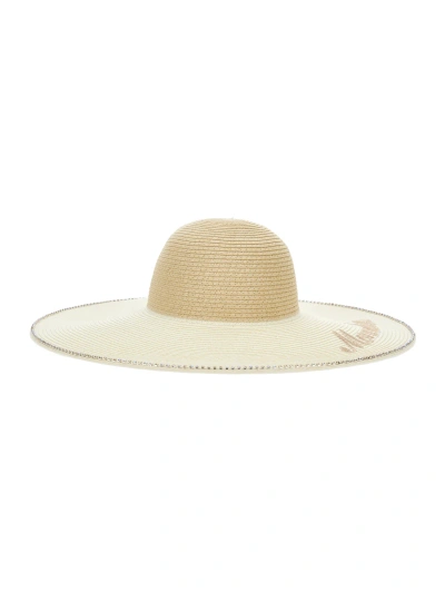 Monnalisa Hat With Chain In White