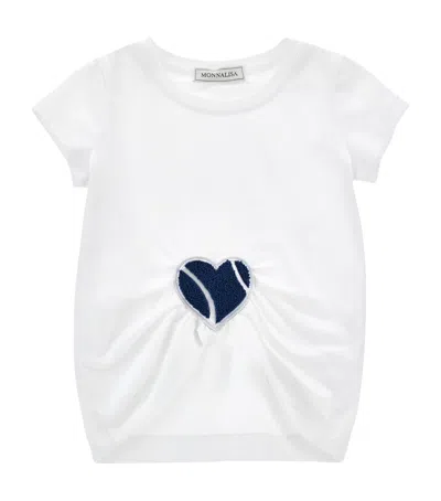 Monnalisa Kids' Heart Applique T-shirt