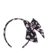 Monnalisa Headband With Maxi Bow In Multi