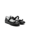 Monnalisa Heart-charm Ballerina Shoes In Black
