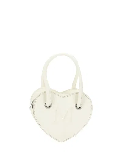 Monnalisa Heart Embossed Bag In White