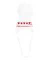 Monnalisa Heart-intarsia Beanie Hat In White