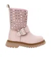 MONNALISA HEART-MOTIF ANKLE BOOTS