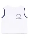 Monnalisa Heart-motif Tank Top In White