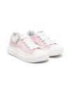 Monnalisa Heart-patch Sneakers In Pink