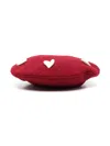Monnalisa Heart-patch Wool Beret In Red