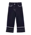 Monnalisa Zweifarbige Jeans Mit Herztaschen In Navy