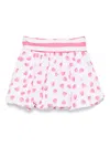 Monnalisa Heart-print Balloon Skirt In White