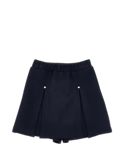 Monnalisa Kids'  Pleated Shorts In Black
