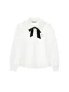 Monnalisa Ruffle-collar Blouse In White