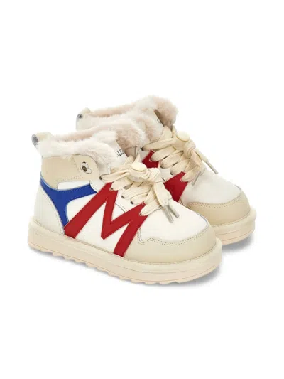 Monnalisa Kids' High-top Sneakers In White