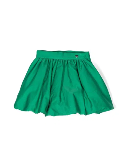 Monnalisa Kids' High-waisted Skirt In Green