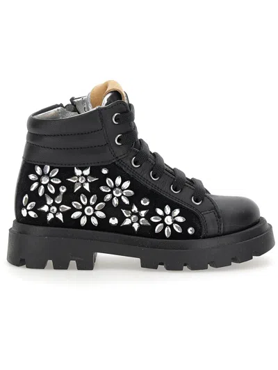 Monnalisa Kids'   Hiking Style Boots In Black