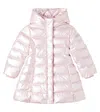 Monnalisa Hooded Down Jacket In Pink