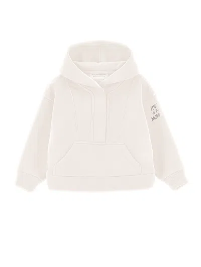 Monnalisa Kids'   Hoodie In Cream