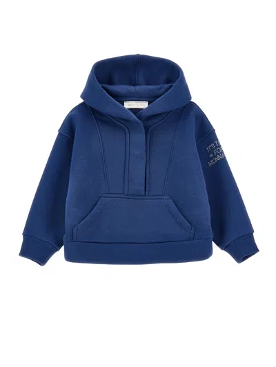Monnalisa Kids'   Hoodie In Navy Blue