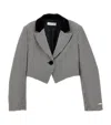 Monnalisa Check-print Jacket In Black